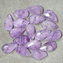 10X18MM FACETED PEAR CABOCHON CAPE AMETHYST(6PCS/BAG)